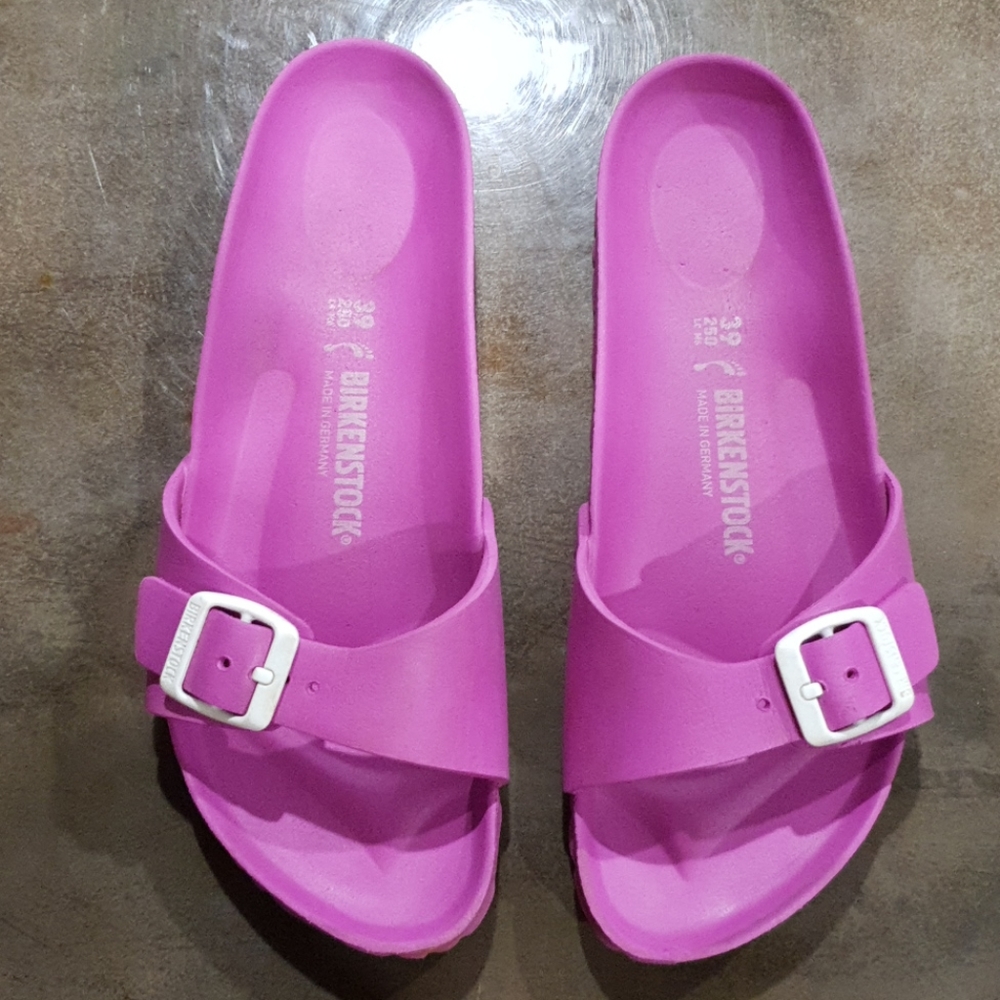 Pink (plastic) Birkenstocks